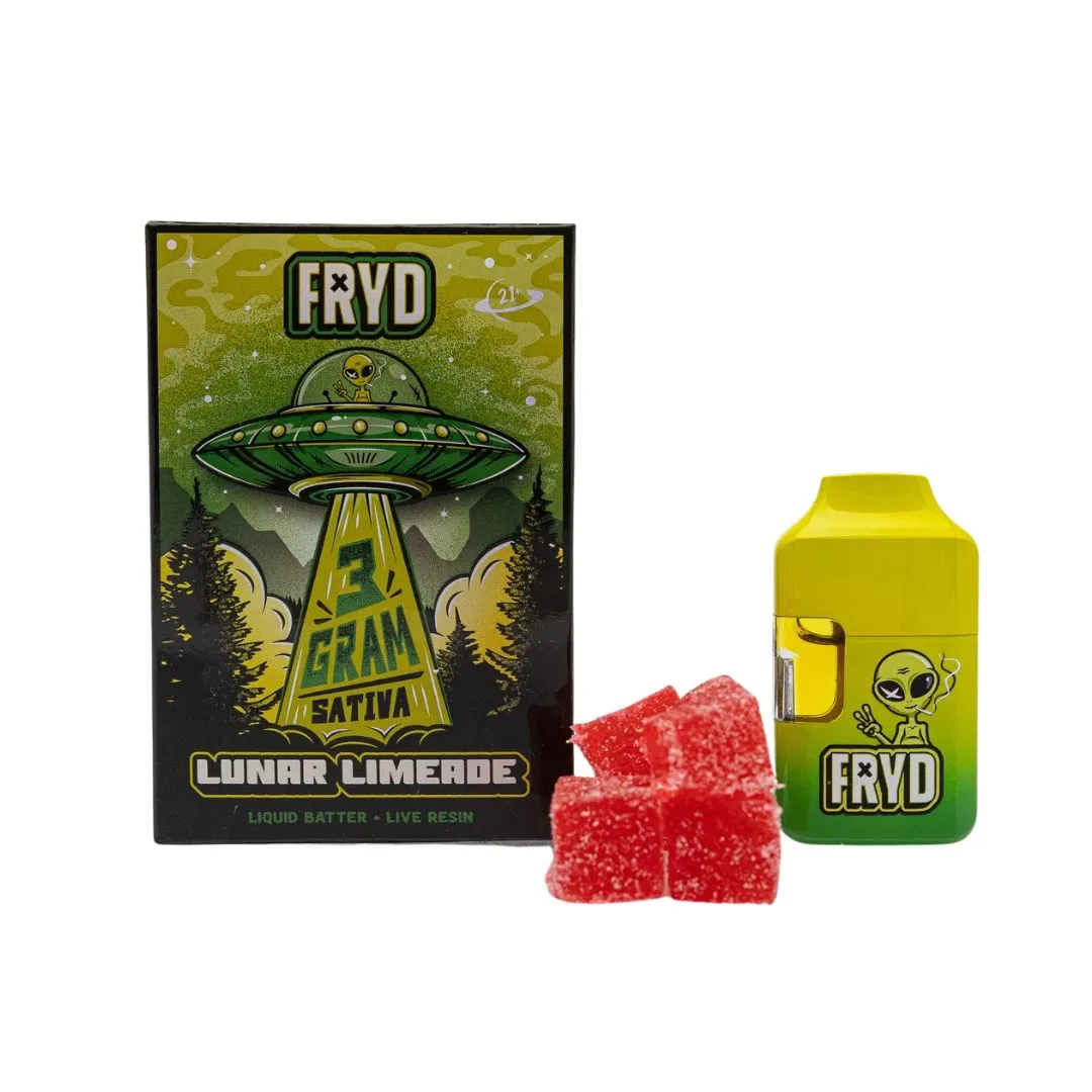PLUMA DE WAX + GOMITAS - FRYD - "Lunar limeade" 3ML (SATIVA)