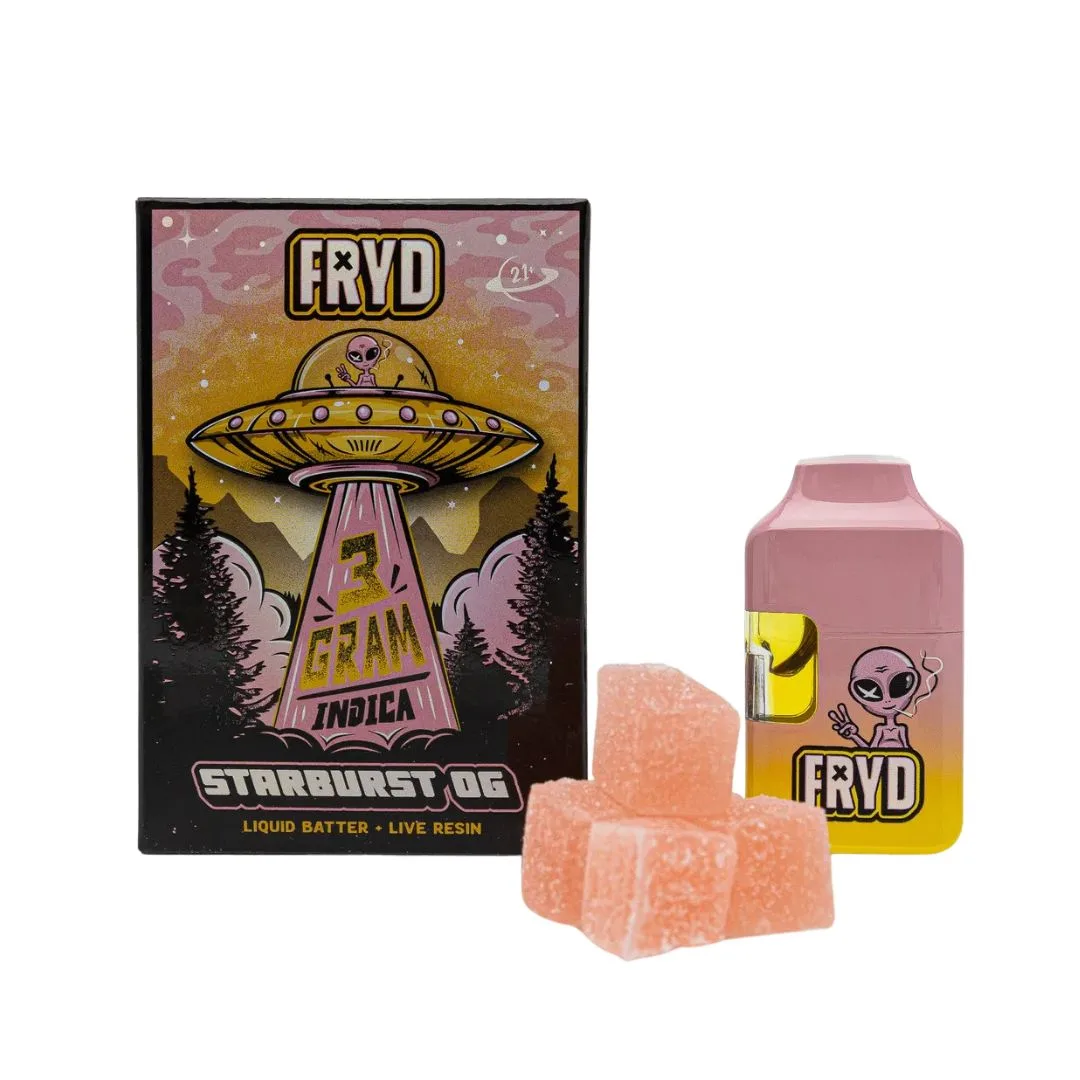 PLUMA DE WAX + GOMITAS - FRYD - "Starburst OG" 3ML (INDICA)