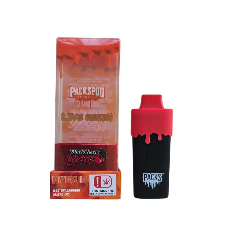 PLUMA DE WAX DESECHABLE - PACKSPOD "Blackcherry Gelato"  (HIBRIDA)