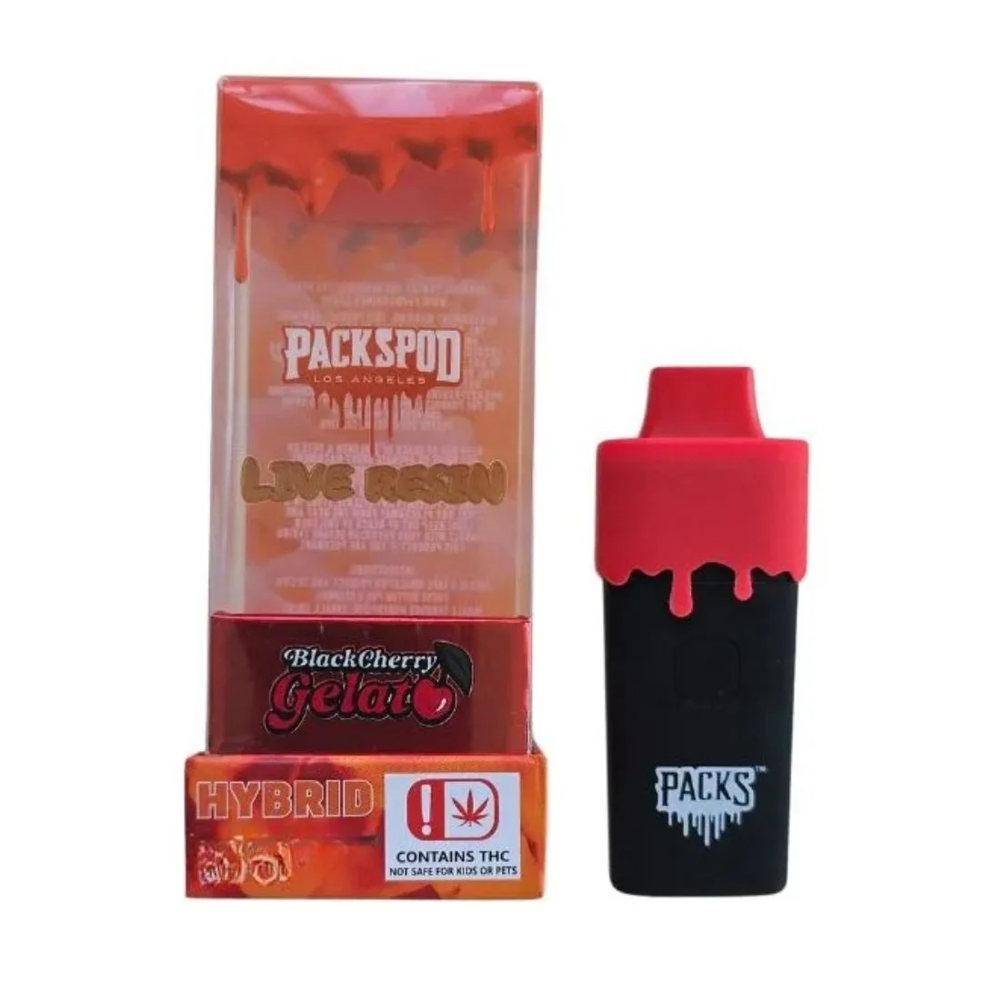 PLUMA DE WAX DESECHABLE - PACKSPOD "Blackcherry Gelato" (HIBRIDA)