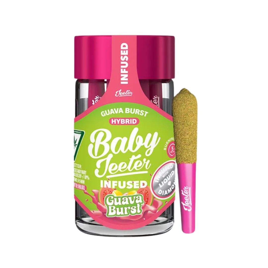 PORROS PRE-ROLADOS - BABY JEETER - "Guava Burst" 2.5 GR (5 piezas)