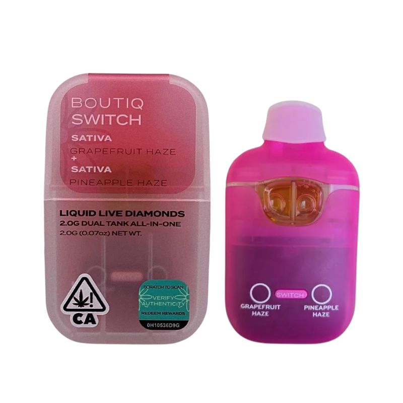 PLUMA DE WAX – BOUTIQ (2 sabores) «Grapefruit Haze & Pineapple Haze» 2 ML (SATIVA)