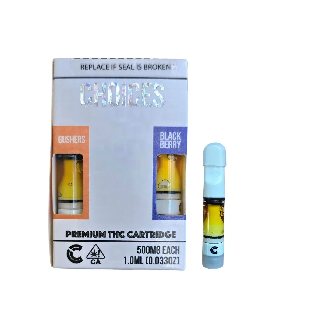 CARTUCHOS WAX 2 EN 1 – CHOICES  «Gushers & Black Berry» (HIBRIDA/INDICA)