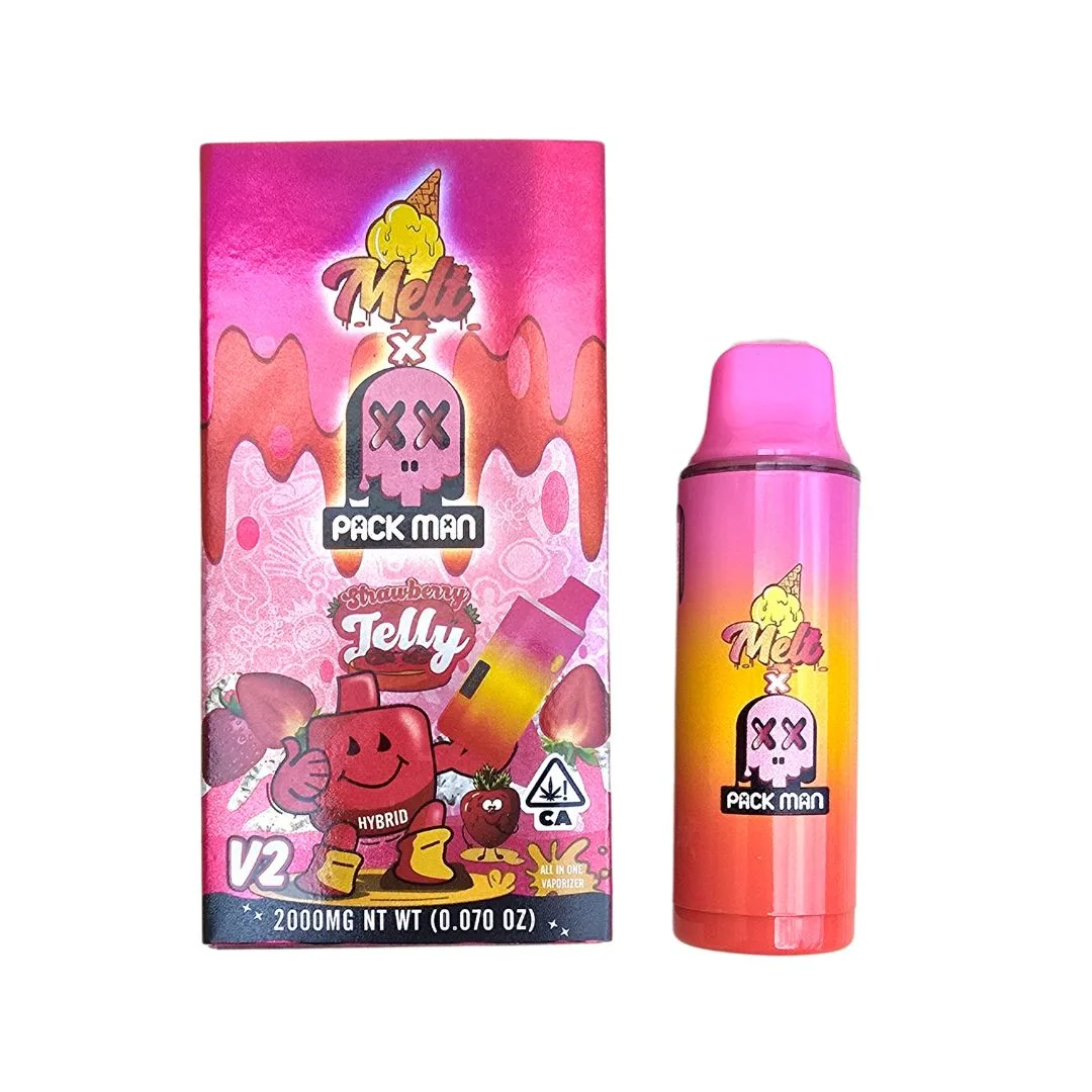 PLUMA DE WAX – MELT x PACK MAN «Strawberry jelly» 2ML (HÍBRIDA)