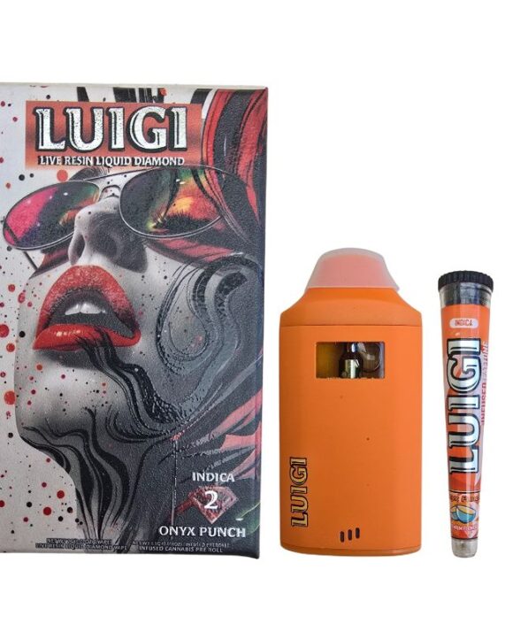 PLUMA DE WAX + PORTA PORRO – LUIGI «Onyx Punch» 2 ML (INDICA)