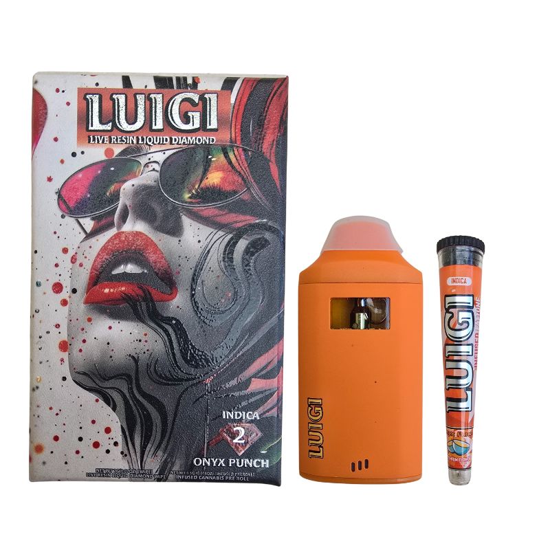 PLUMA DE WAX + PORTA PORRO – LUIGI «Onyx Punch» 2 ML (INDICA)