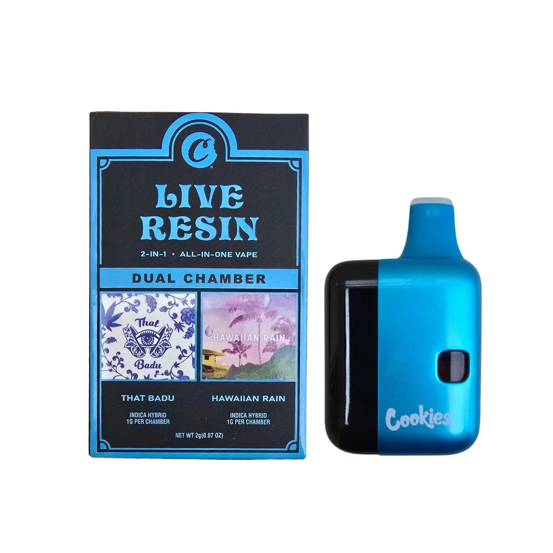 PLUMA DE WAX - COOKIES (2 sabores) "That Badu - Hawiian Rain" 2ML (INDICA/HIBRIDA)