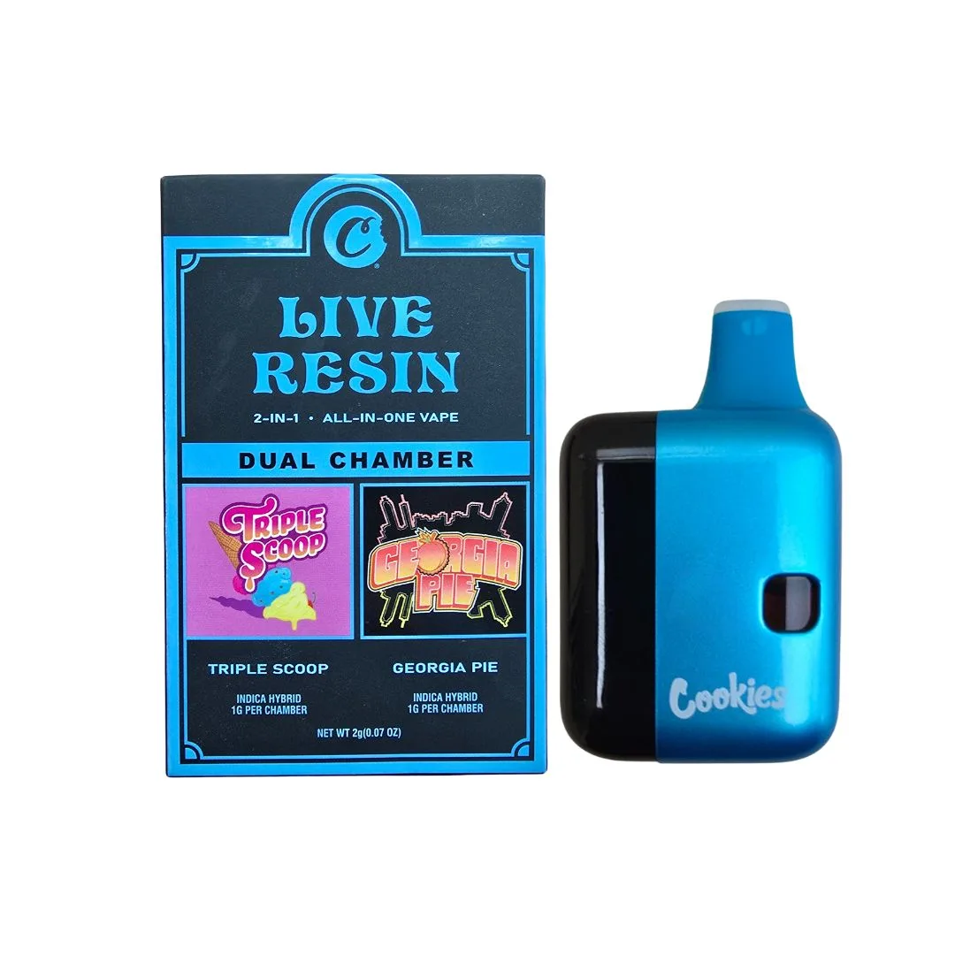 PLUMA DE WAX - COOKIES (2 sabores) "Triple Scoop - Georgia Pie" 2ML (INDICA/HIBRIDA)
