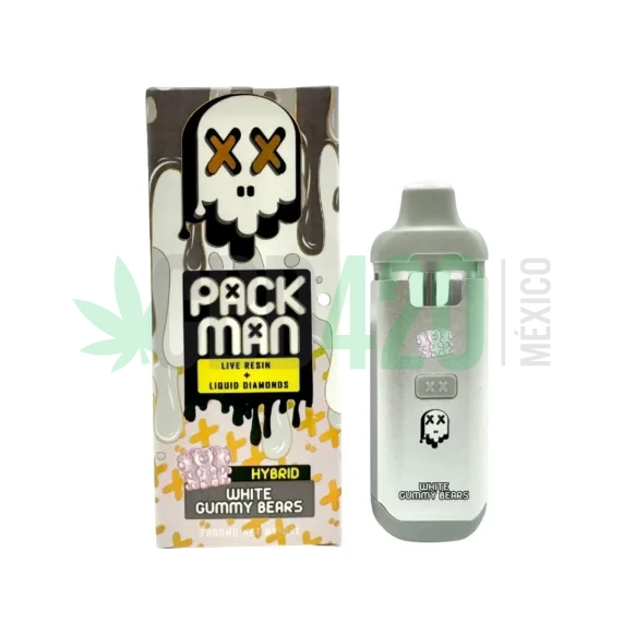 PLUMA WAX PACK MAN WHITE GUMMY BEARS