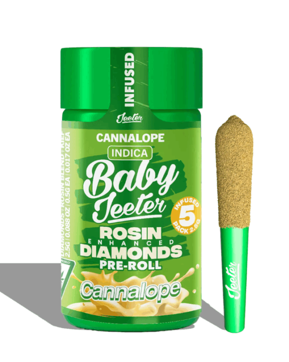 PORROS PRE-ROLADOS - BABY JEETER - "Cannalope" 2.5 GR (5 piezas)