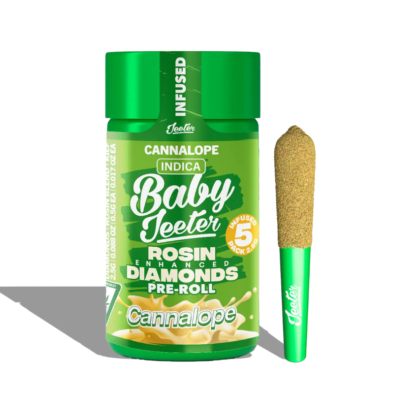 PORROS PRE-ROLADOS - BABY JEETER - "Cannalope" 2.5 GR (5 piezas)
