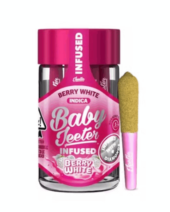 PORROS PRE-ROLADOS - BABY JEETER - "Berry White" 2.5 GR (5 piezas)