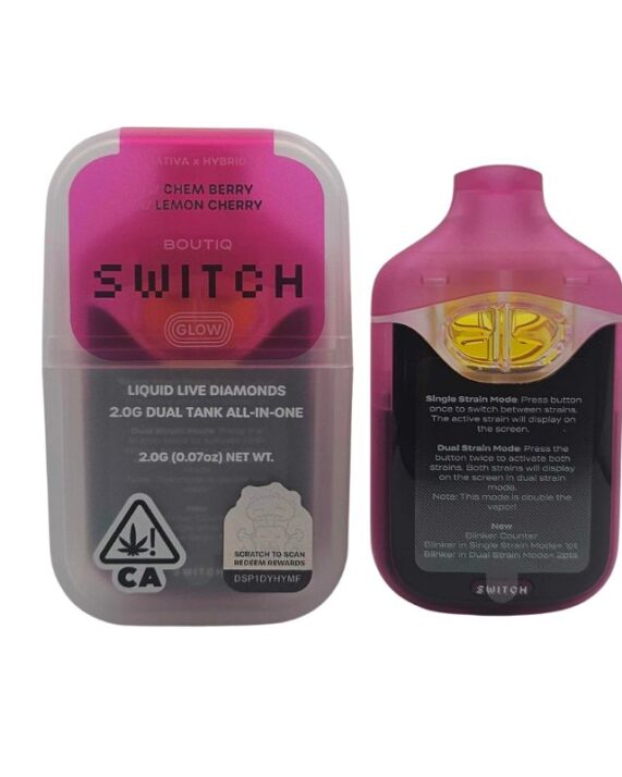 PLUMA DE WAX – BOUTIQ (2 sabores) «Chem Berry - Lemon Cherry» 2ML (SATIVA/HIBRIDA)