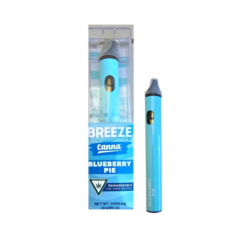 PLUMA DE WAX DESECHABLE - BREEZE CANNA "Blue Berry Pie" (Híbrida)