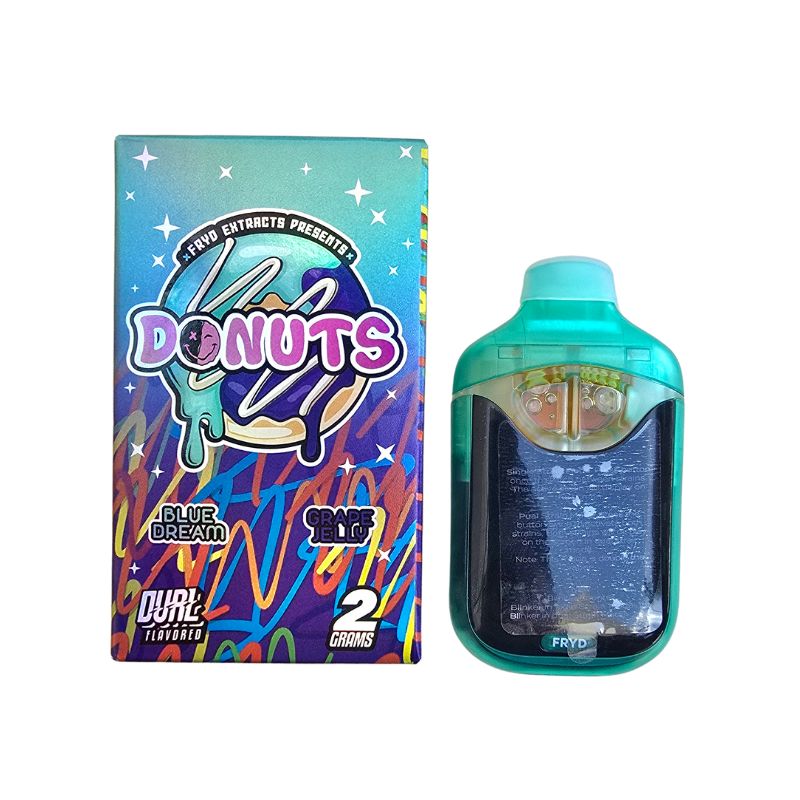 PLUMA DE WAX - DONUTS 2 (SABORES) "Blue Dream - Grape Jello" 2 ML (HIBRIDA/INDICA)