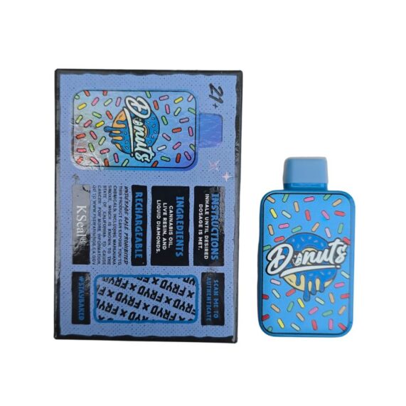PLUMA WAX DONUTS BLUEBERRY FROSTING REVERSO