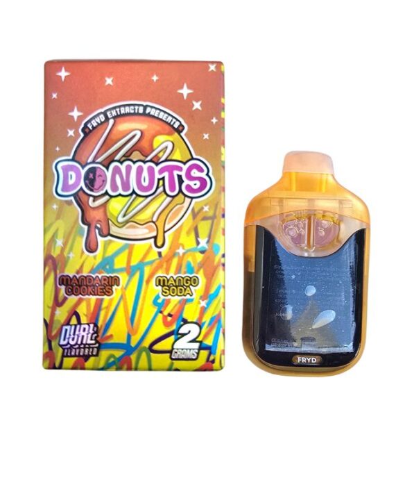 PLUMA DE WAX -DONUTS 2 (SABORES) "Mandarin Cookies - Mango Soda" 2 ML (HIBRIDA/SATIVA)