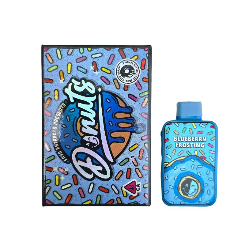 PLUMA DE WAX DESECHABLE - DONUTS "Blueberry Frosting" 2ML (SATIVA)