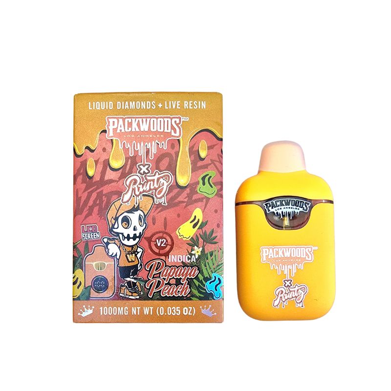 PLUMA DE WAX - PACKWOODS x RUNT- "Papaya Peach" (INDICA)