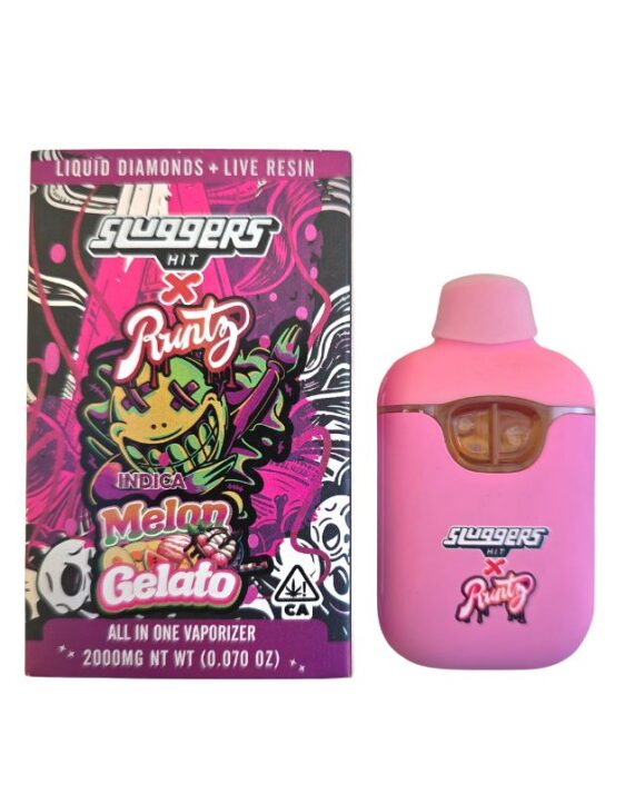 PLUMA DE WAX - SLUGGERS X RUNTZ 2 (SABORES) "Melon Gelato - Strawberry Milk" 2 ML (INDICA/HIBRIDA)