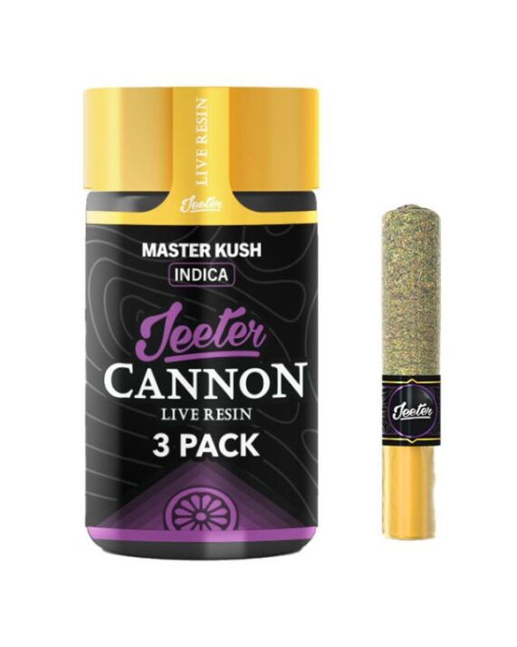 PORROS PRE-ROLADOS - JEETER CANON - "Master Kush"  1.5 GR (3 piezas) ÍNDICA