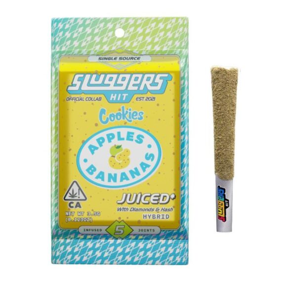 PORROS PRE-ROLADOS - SLUGGERS Apple Bananas (5 piezas) HIBRIDA
