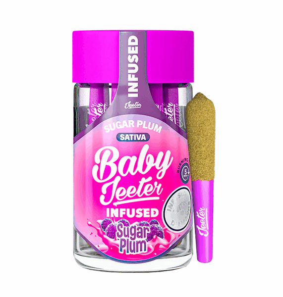 PORROS PRE-ROLADOS - BABY JEETER - "Sugar Plum"  2.5 GR (5 piezas) SATIVA