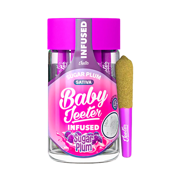 PORROS PRE-ROLADOS - BABY JEETER - "Sugar Plum"  2.5 GR (5 piezas) SATIVA