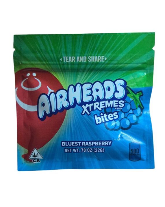 GUMMY CANDY- AIRHEADS - Bluest Raspberry con THC