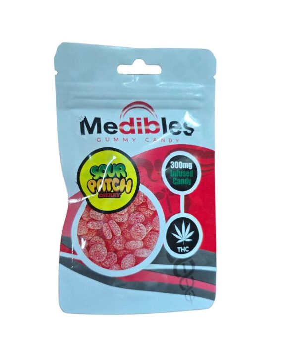 GUMMY CANDY- MEDIBLES -Sour Patch Cherry con THC