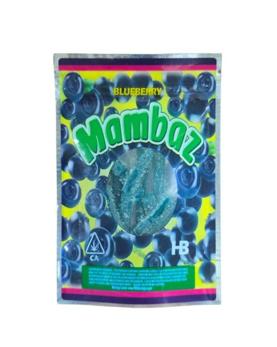 GUMMY CANDY- MAMBAZ - Blueberry con THC