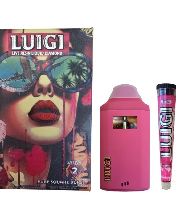 PLUMA DE WAX + PORTA PORRO – LUIGI «Pure Square Burst» 2 ML (SATIVA)