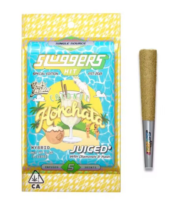 PORROS PRE-ROLADOS - SLUGGERS  "Coconut horchata" (5 piezas) HIBRIDA