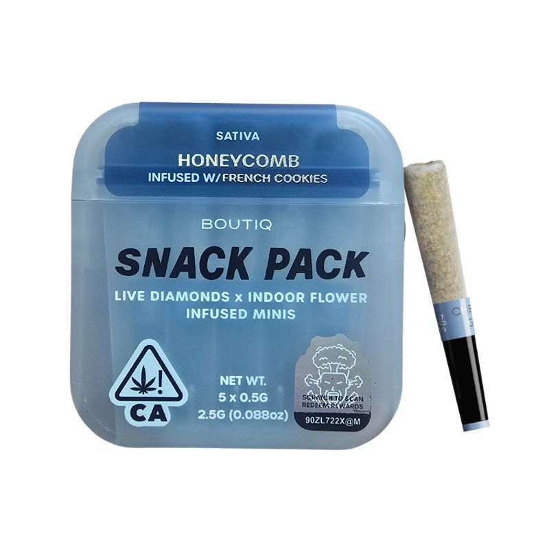 PORROS PRE-ROLADOS - BOUTIQ - "Honeycomb" 2.5 GR (5 piezas) SATIVA