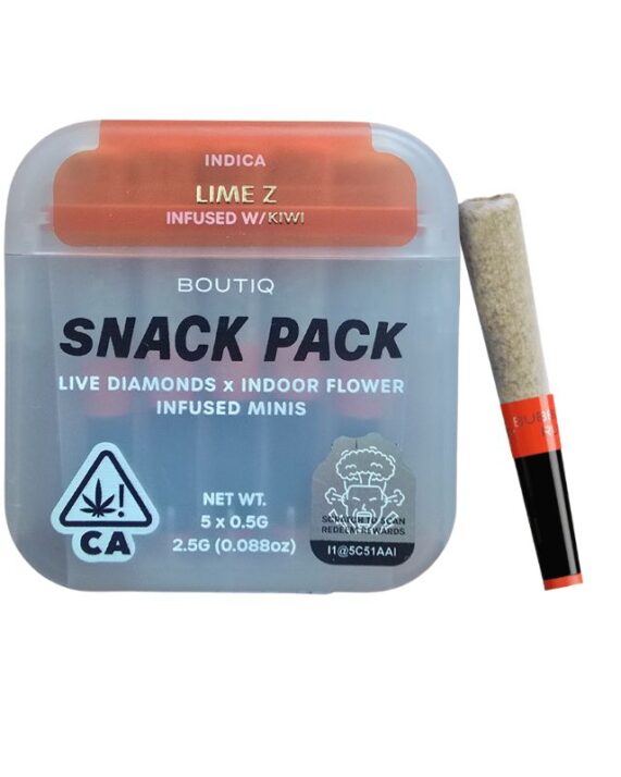 PORROS PRE-ROLADOS - BOUTIQ - "Lime Z" 2.5 GR (5 piezas)