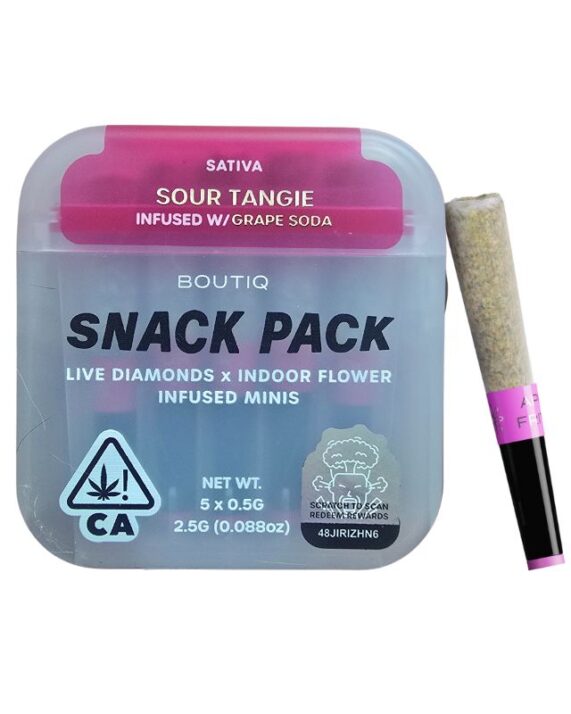 PORROS PRE-ROLADOS - BOUTIQ - "Sour Tangie" 2.5 GR (5 piezas) SATIVA