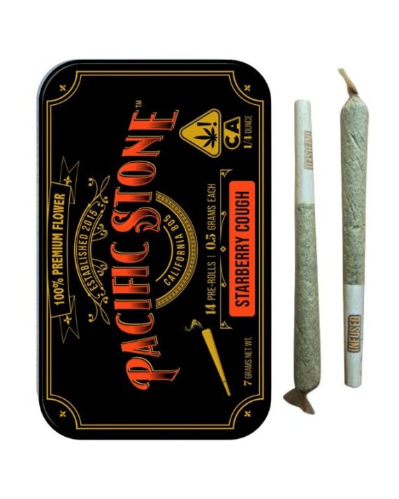 PORROS PRE-ROLADOS - PACIFIC STONE  "Starberry Cough" (14 piezas) SATIVA