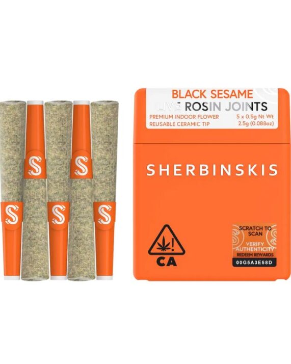 PORROS PRE-ROLADOS - SHERBINSKIS "Black Sesame" (5 piezas) SATIVA
