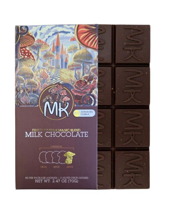 CHOCO HONGO- MK "Milk Chocolate " 8 piezas (4000 mg)