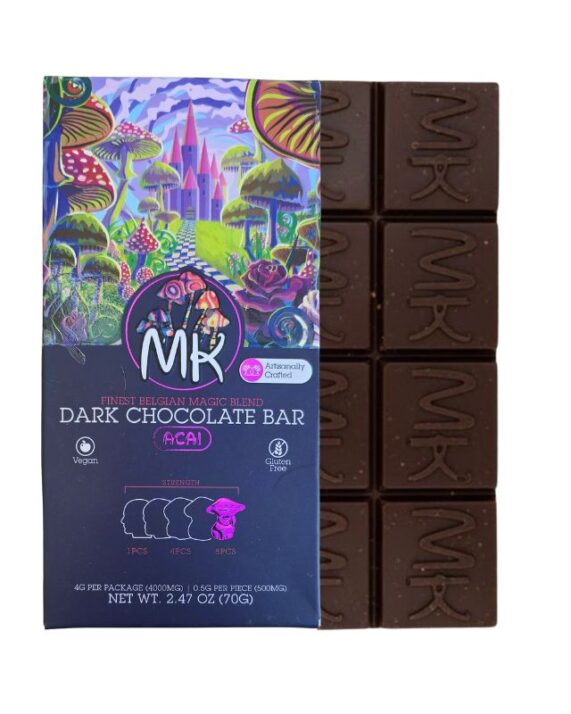 CHOCO HONGO- MK "Dark Chocolate Bar" 8 piezas (4000 mg)