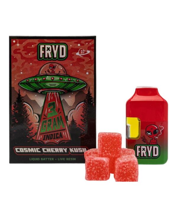 PLUMA DE WAX + GOMITAS - FRYD - "Cosmic Cherry Kush" 3ML (INDICA)