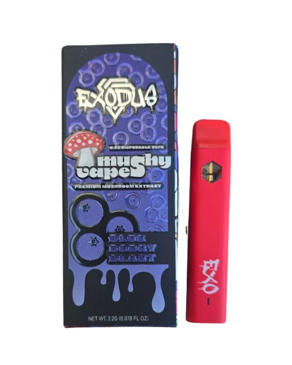 PLUMA DE WAX CON HONGOS - EXODUS "Blue berry blast" 2.2ML (HÍBRIDA)