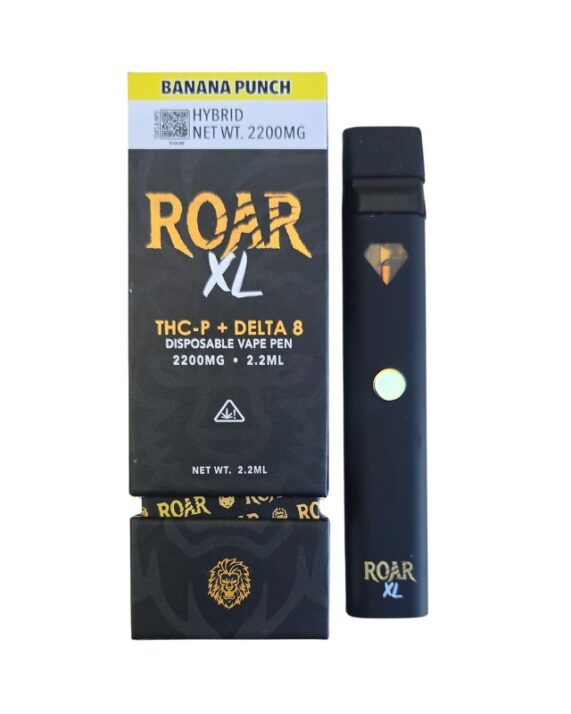 PLUMA DE WAX DESECHABLE - ROAR "Banana Punch" 2200ML (HIBRIDA)