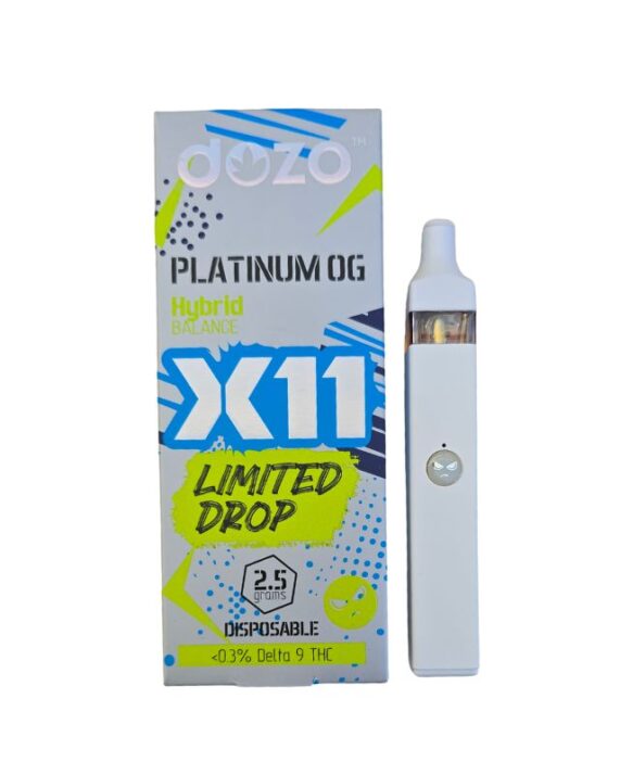 PLUMA DE WAX – DOZO X11 «Platinum OG» DELTA 9 - 2.5 ML (HIBRIDA)