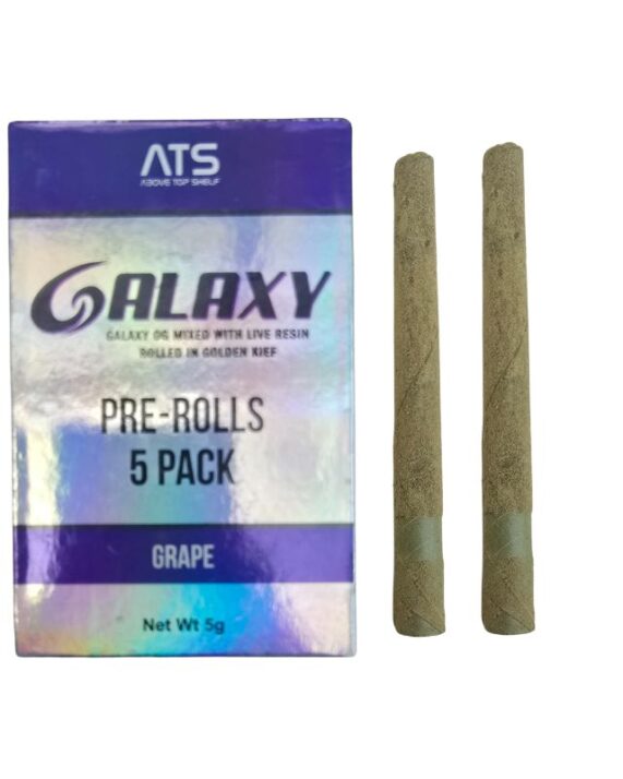 PORROS PRE-ROLADOS - GALAXY- "Grape" (5 piezas) INDICA