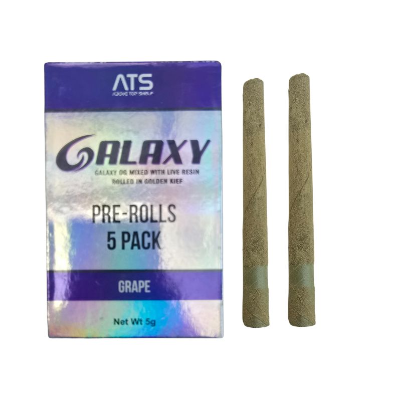 PORROS PRE-ROLADOS - GALAXY- "Grape" (5 piezas) INDICA