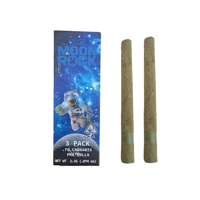PORROS PRE-ROLADOS - MOON ROCK- "Dr Zodiak"  (3 piezas) HIBRIDA