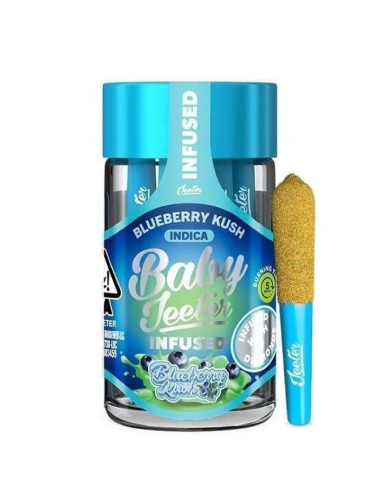 PORROS PRE-ROLADOS - BABY JEETER - "Blueberry Kush"  2.5 GR (5 piezas) INDICA