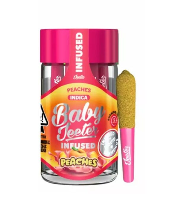PORROS PRE-ROLADOS - BABY JEETER - "Peaches"  2.5 GR (5 piezas) ÍNDICA
