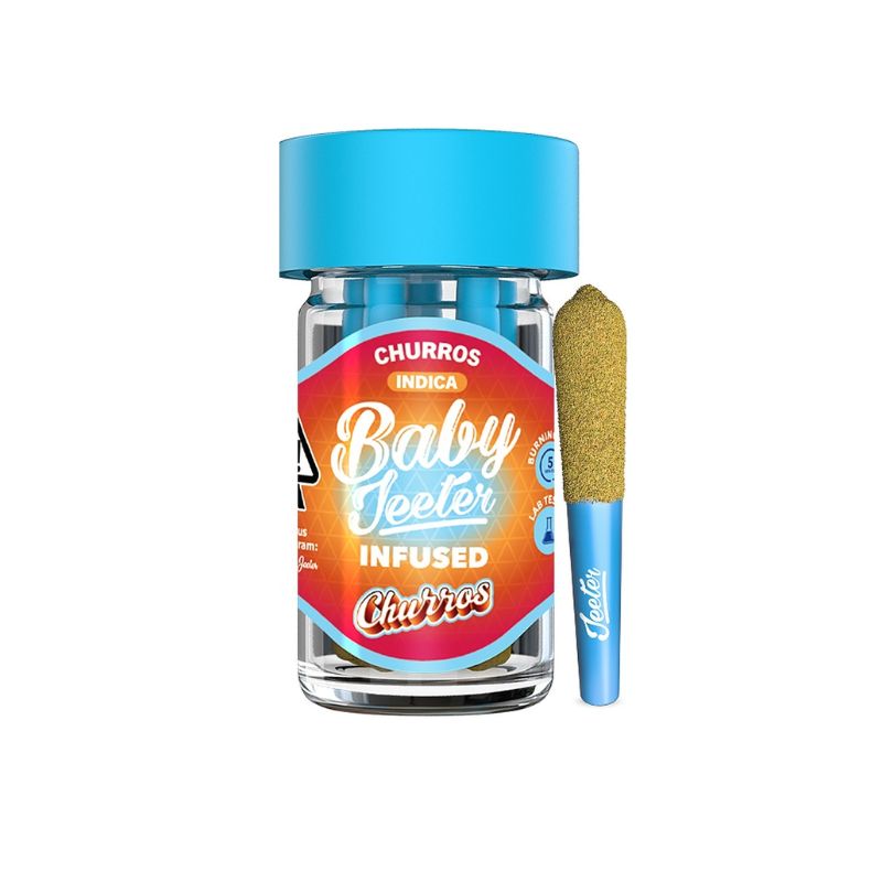 PORROS PRE-ROLADOS - BABY JEETER - "Churros"  2.5 GR (5 piezas) ÍNDICA